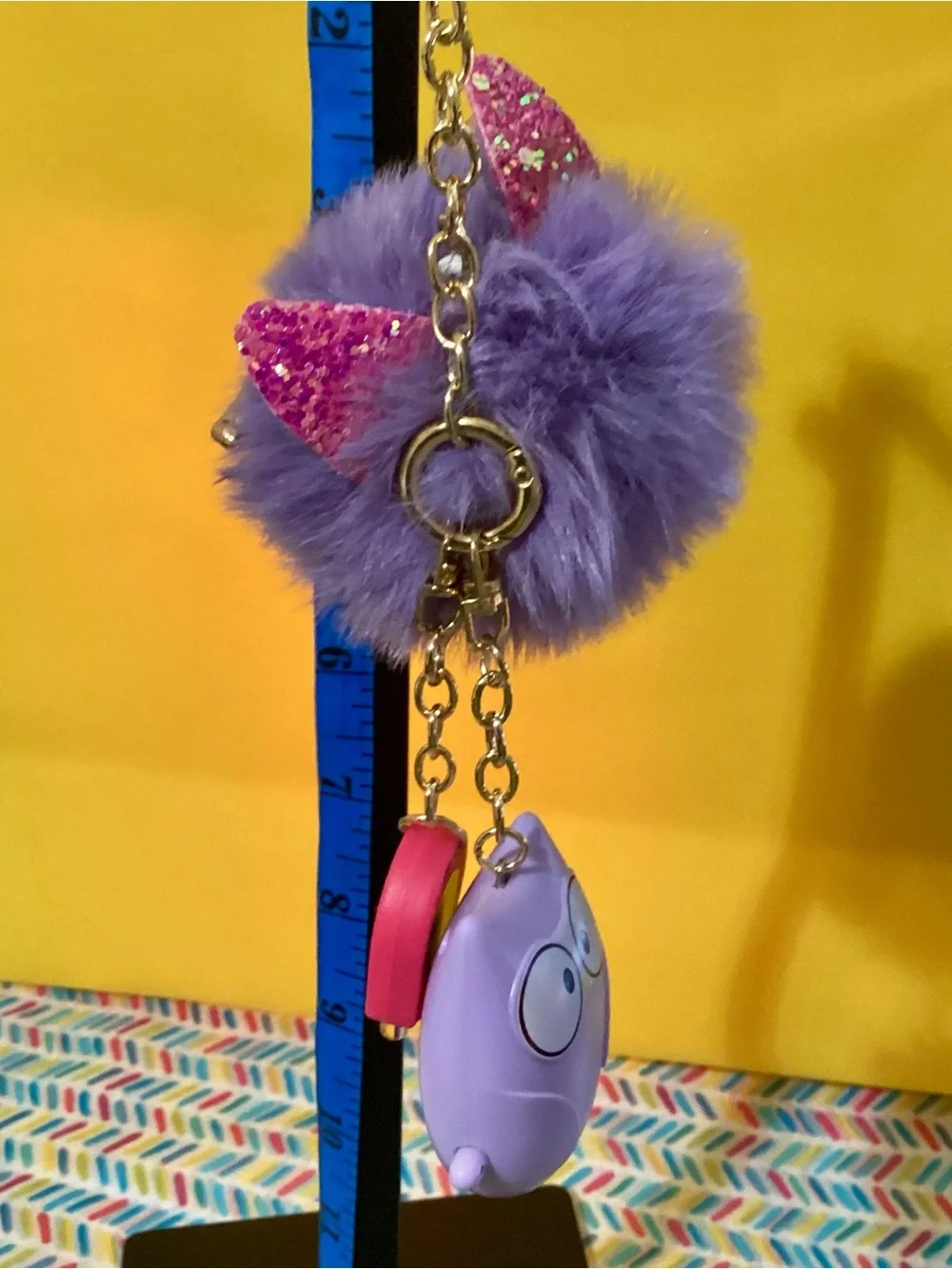 NWOT - Backpack Charms ! LED Flashlight & Alarm included!! Pur Owl Alm